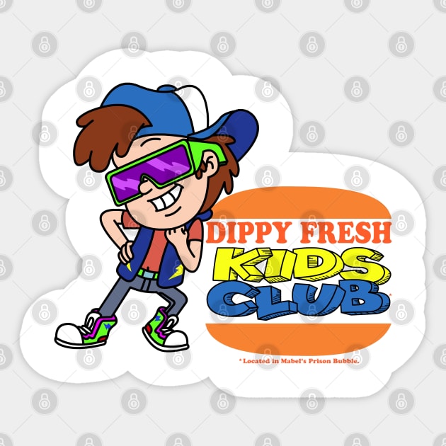 Dippy Fresh Kids Club Sticker by RobotGhost